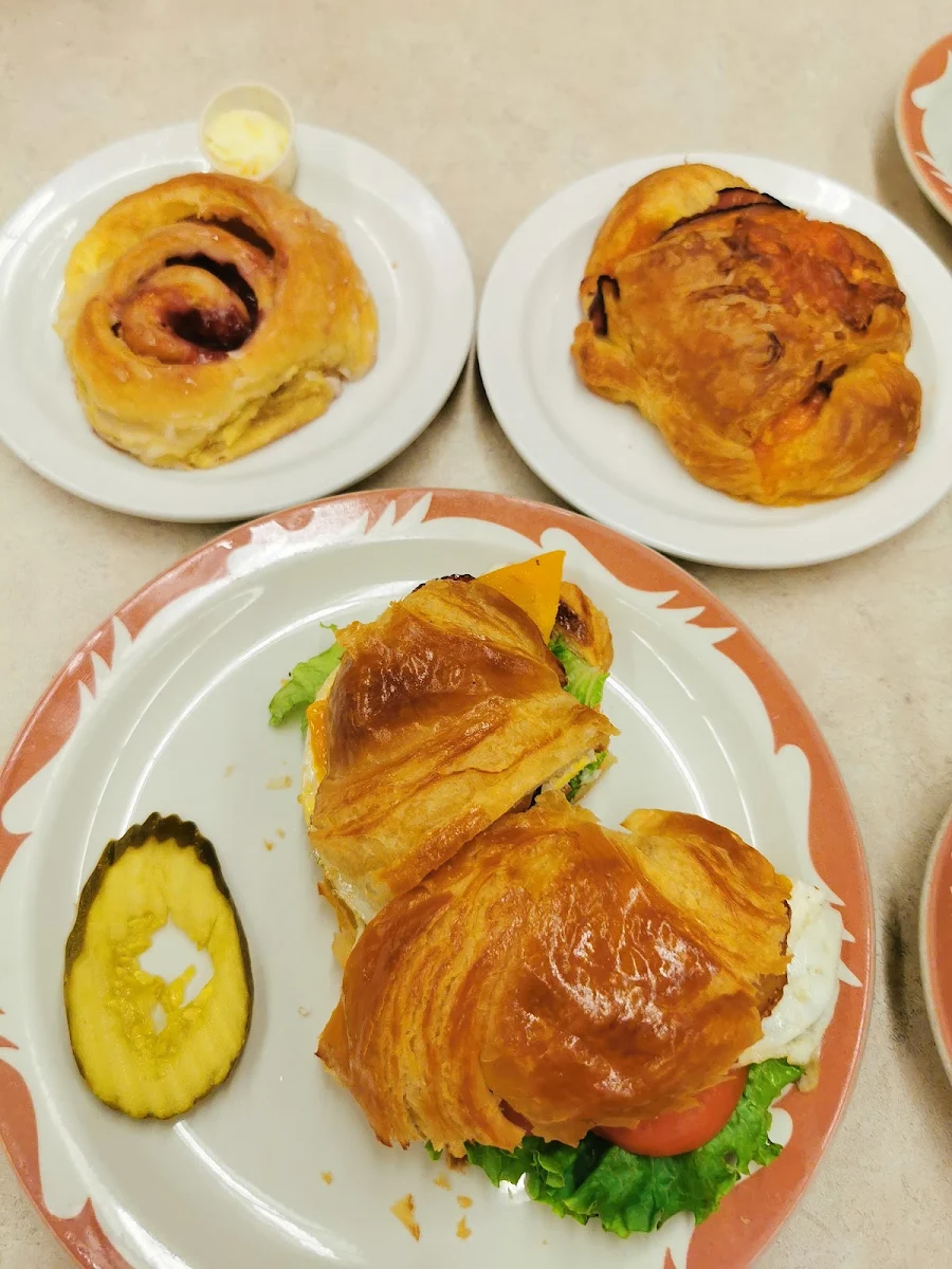 Danish Pastry Croissant Breakfast Croissant with Ham and Cheese