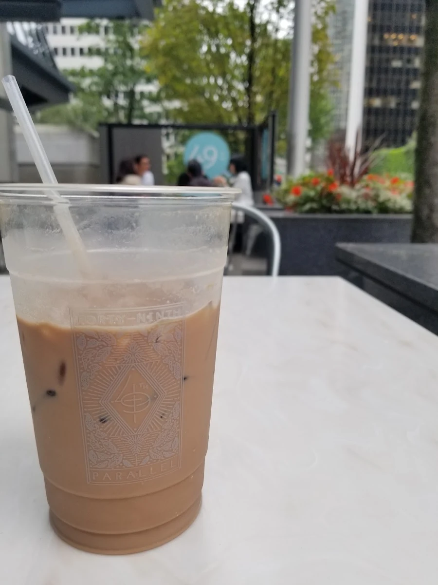 Iced Mocha, 49th Parallel Café & Lucky's Doughnuts - Thurlow