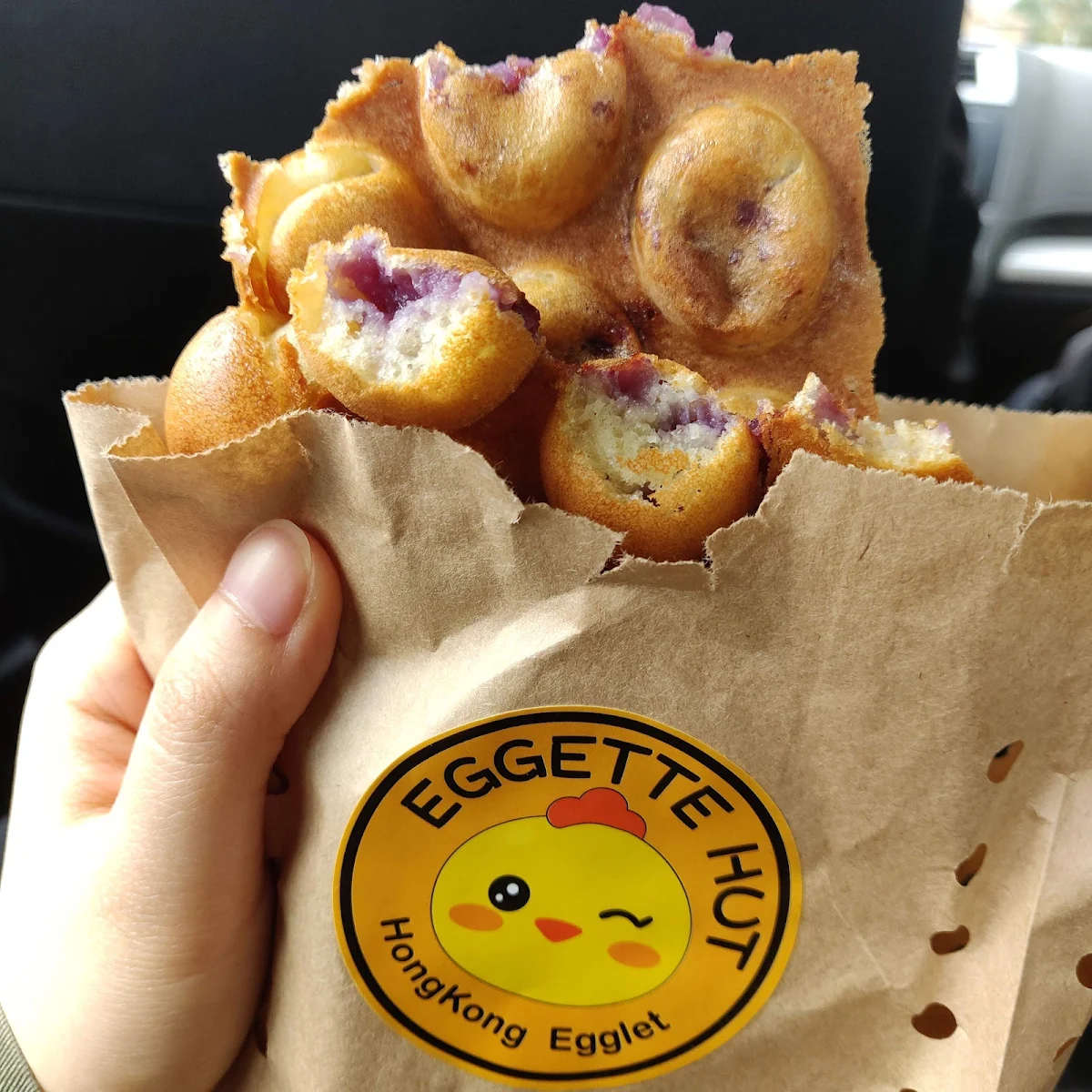 Yam Bubble Waffle
