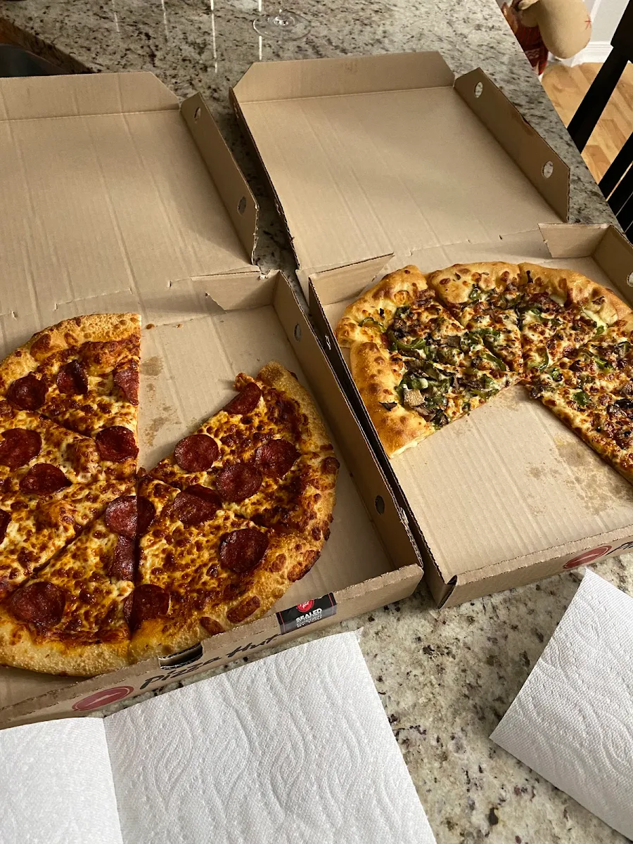 Hand Tossed Crust Pepperoni Pizza and All Dress