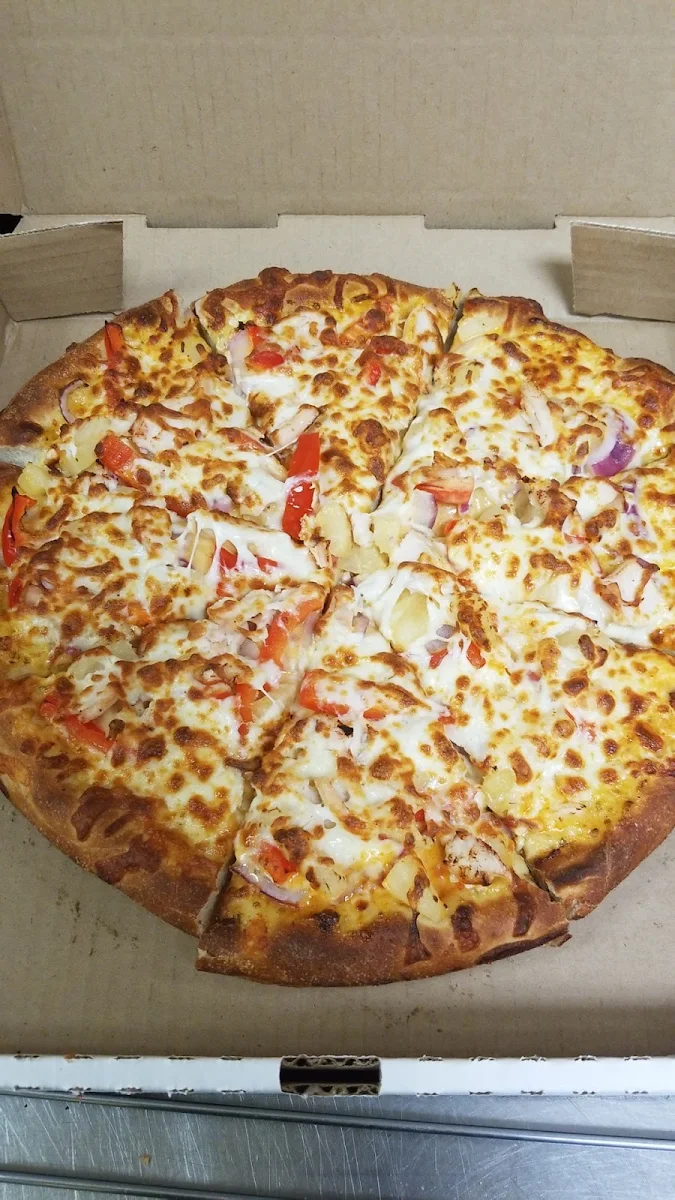 Buffalo Chicken Pizza with Extra Cheese