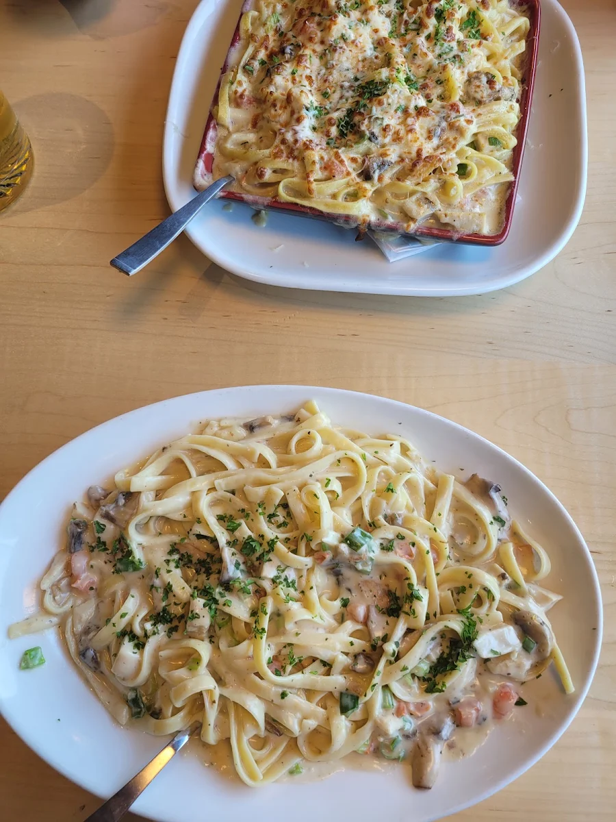 Baked Mushroom Chicken Alfredo