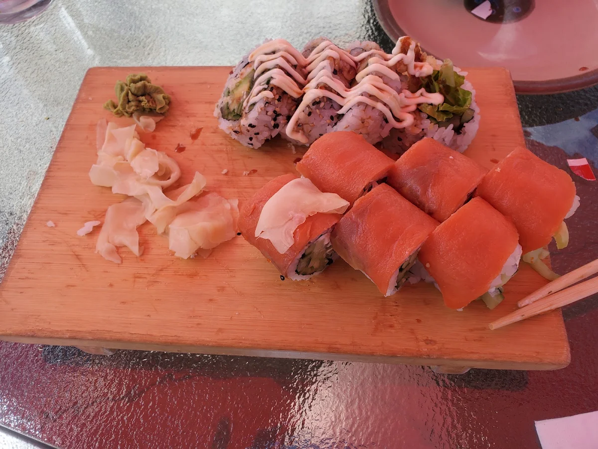 Smoked Salmon Roll and Dynamite Roll