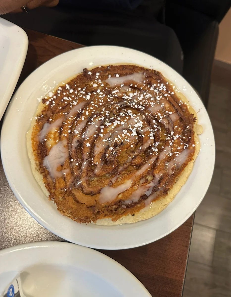 Cinnamon Bun Pancake Breakfast
