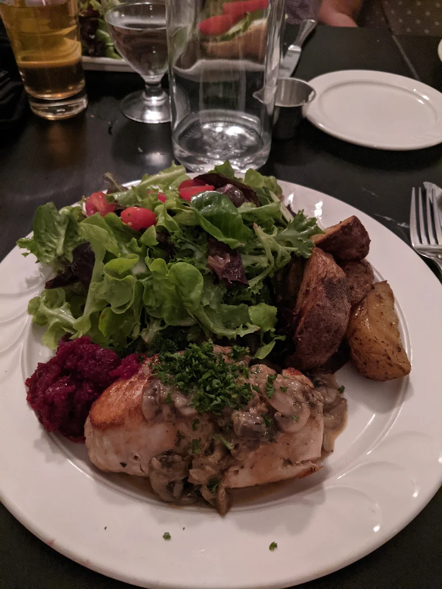 Roasted Chicken Breast with Mushroom Sherry Sauce