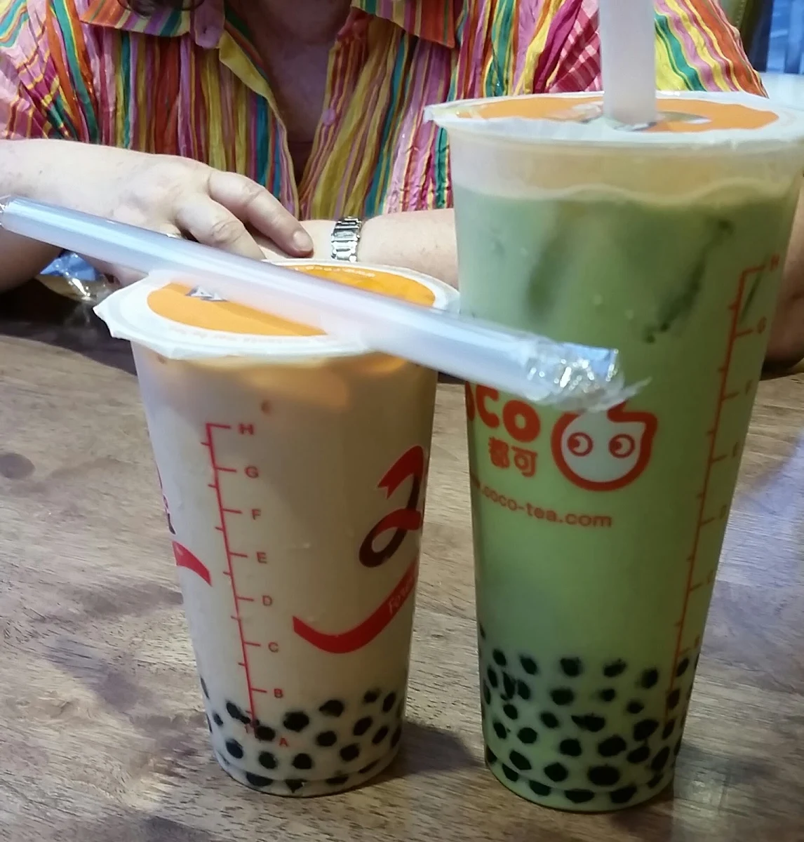 Matte Bubble Tea and Mango Bubble Tea