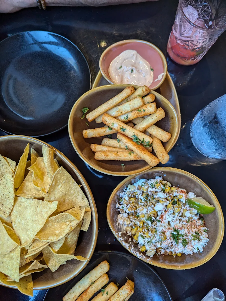 Yucca Fries and Street Corn