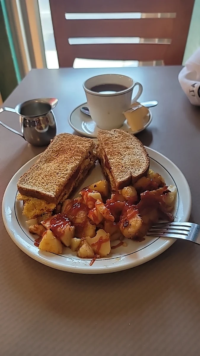 Toasted Western Fries and Coffee