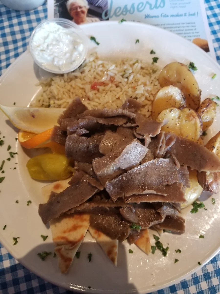 Beef Gyro Meat and Rice