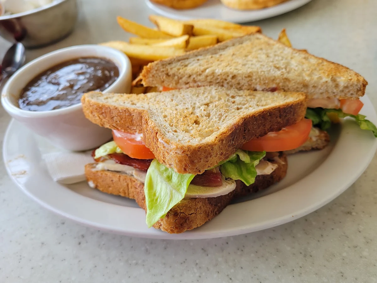 Single Clubhouse Sandwich and French Fries