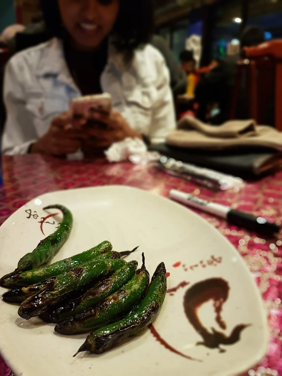 BBQ Green Chillies