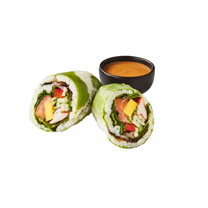 Spicy Salmon Wrap Wrap Saumon Épicé