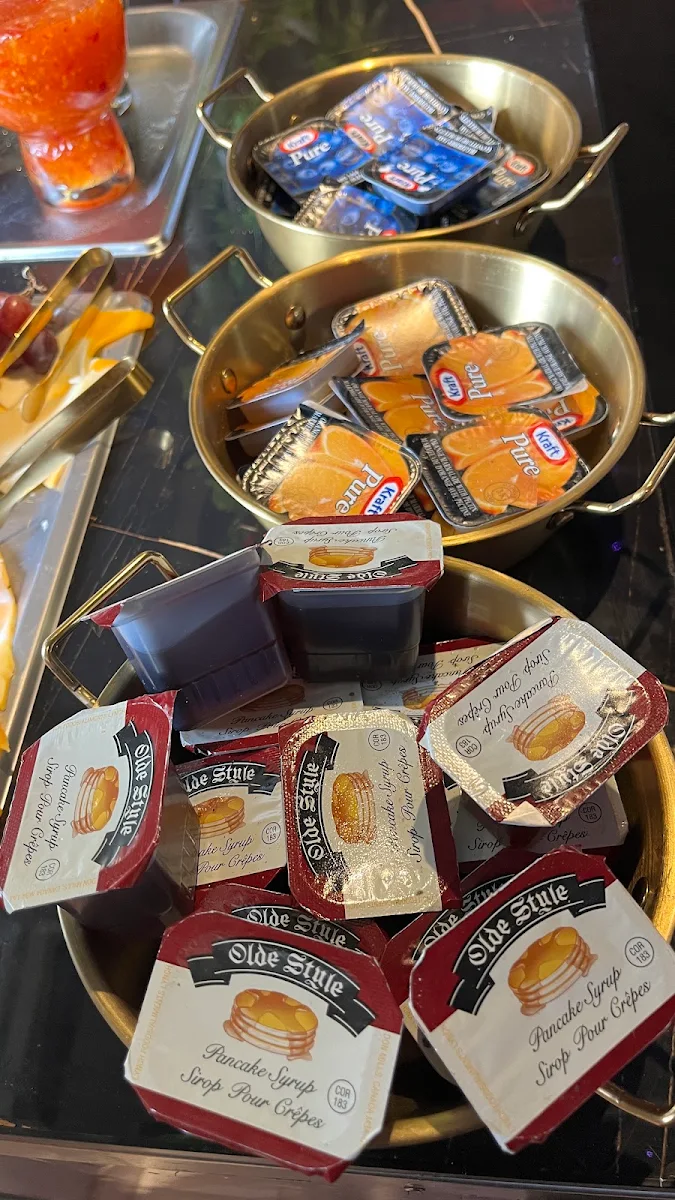 Pancake Syrup Jams Cheese Butter