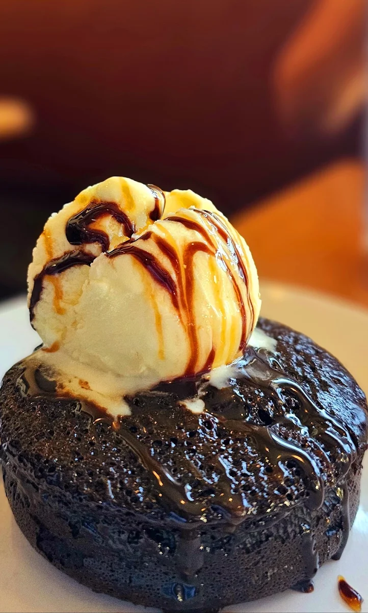 New Molten Chocolate Cake & Ice Cream
