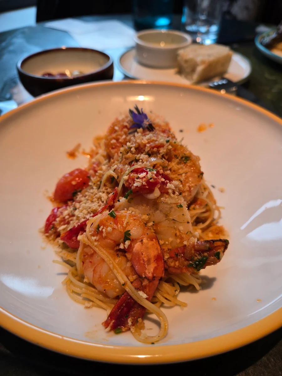 Bay Shrimp Angel Hair Pasta