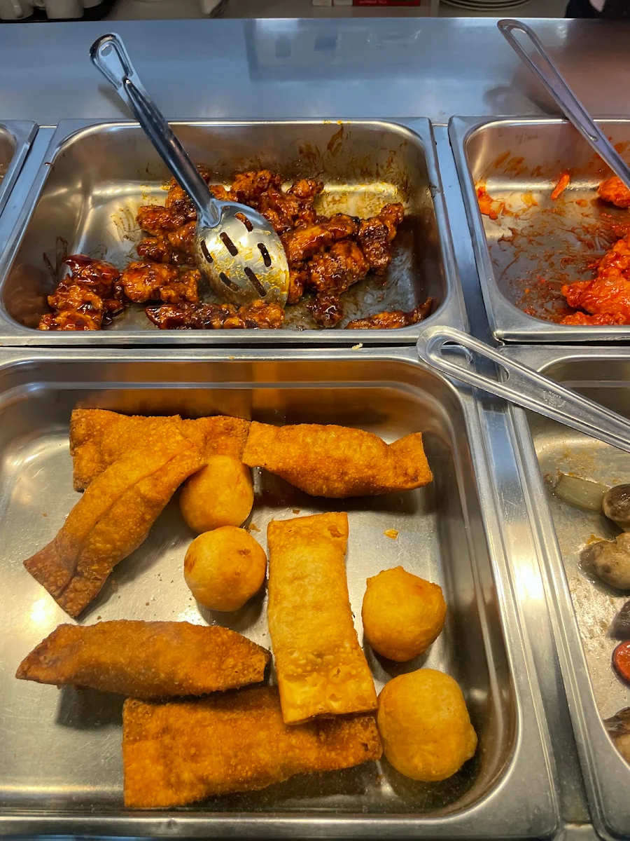 Chicken Balls and Egg Rolls