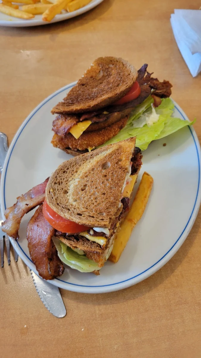 French Toast with Bacon Ham or Sausage