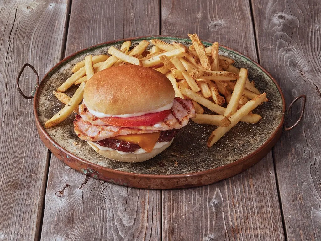 Double Onion & Smoky Bacon Cheeseburger