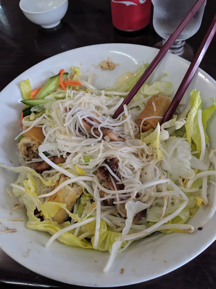Grilled Chicken and Spring Roll Vermicelli