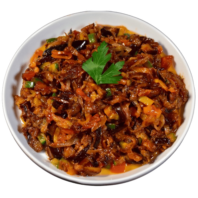 Badhinjania Salade D'Aubergines Badhinjania Eggplant Salad