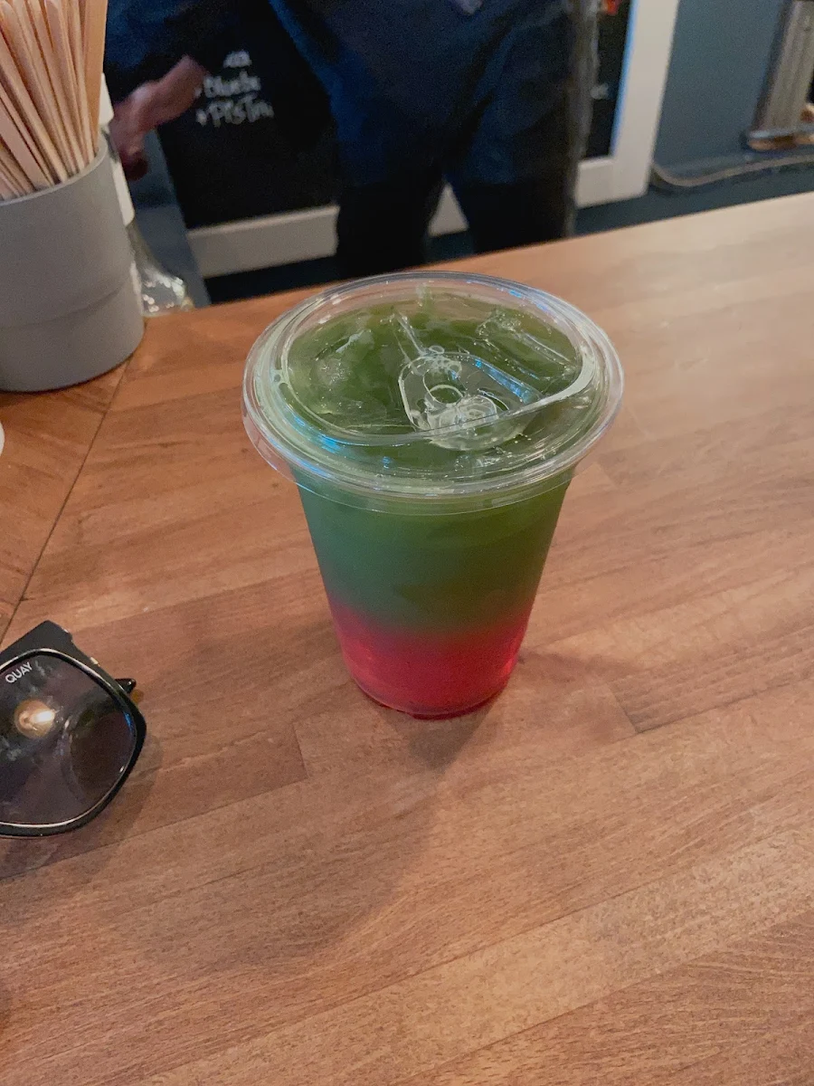 Iced Matcha Blueberry