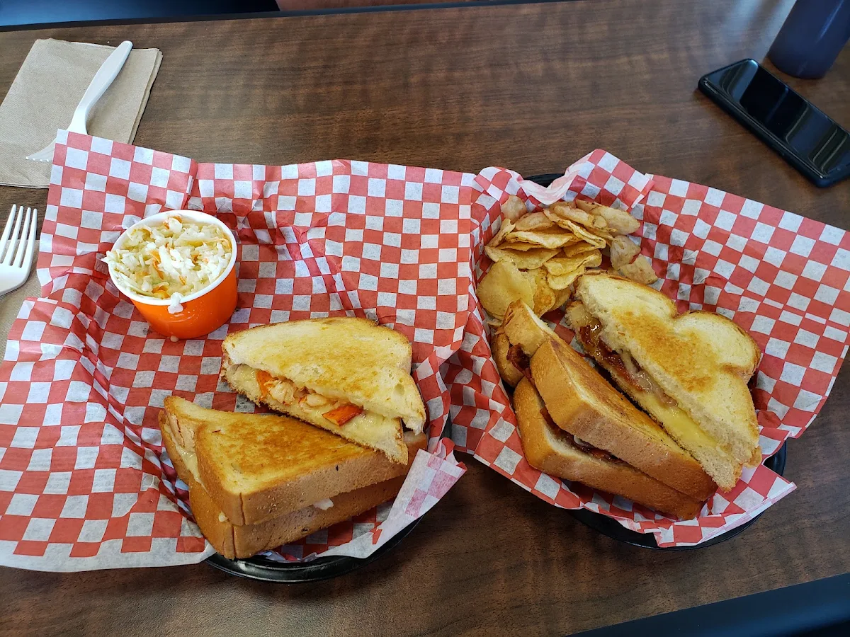 BBQ Brisket Grilled Cheese Sandwich