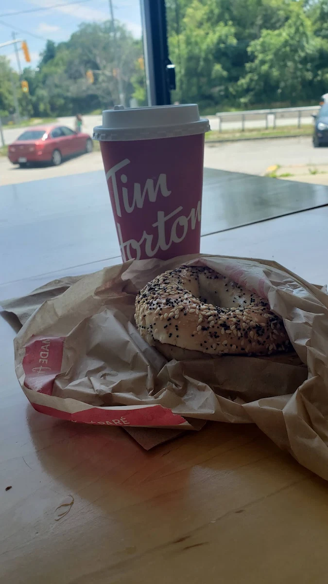 Coffee Abd Toast Everything Bagel