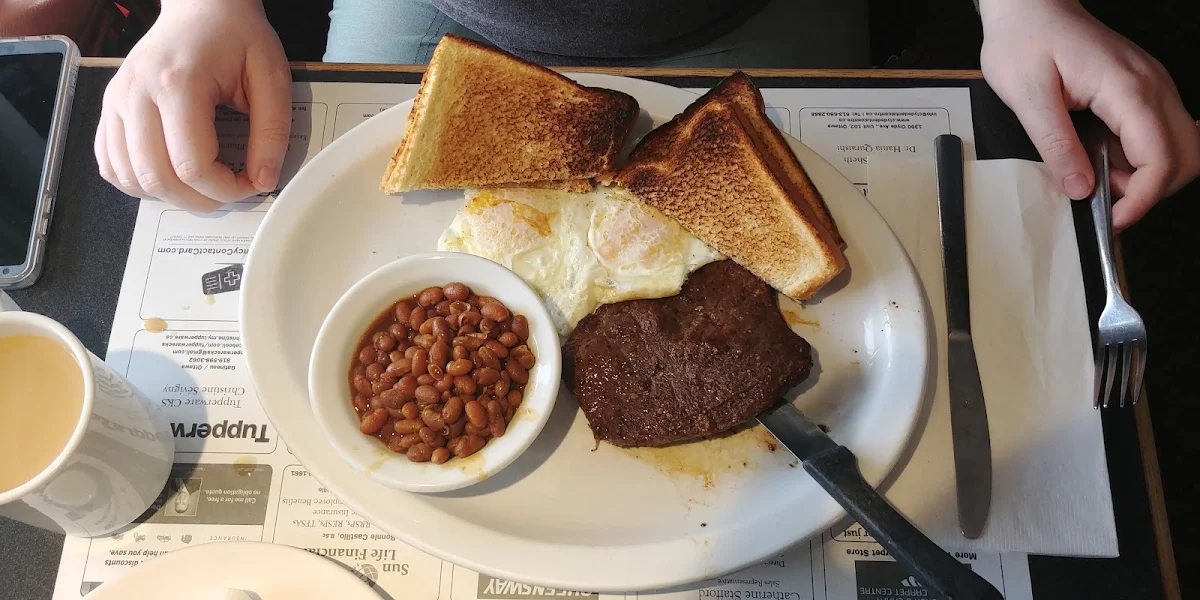 Includes Toast Coffee and Your Choice of Home Fries Baked Beans or Tomato Slices