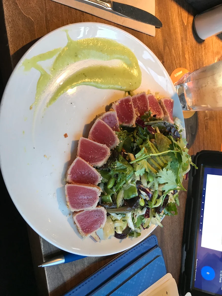 Ponzu Crunch Ahi Tuna Salad