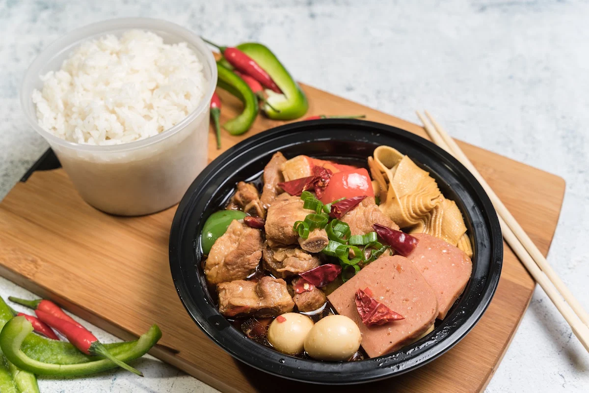 Braised Chicken with Rice