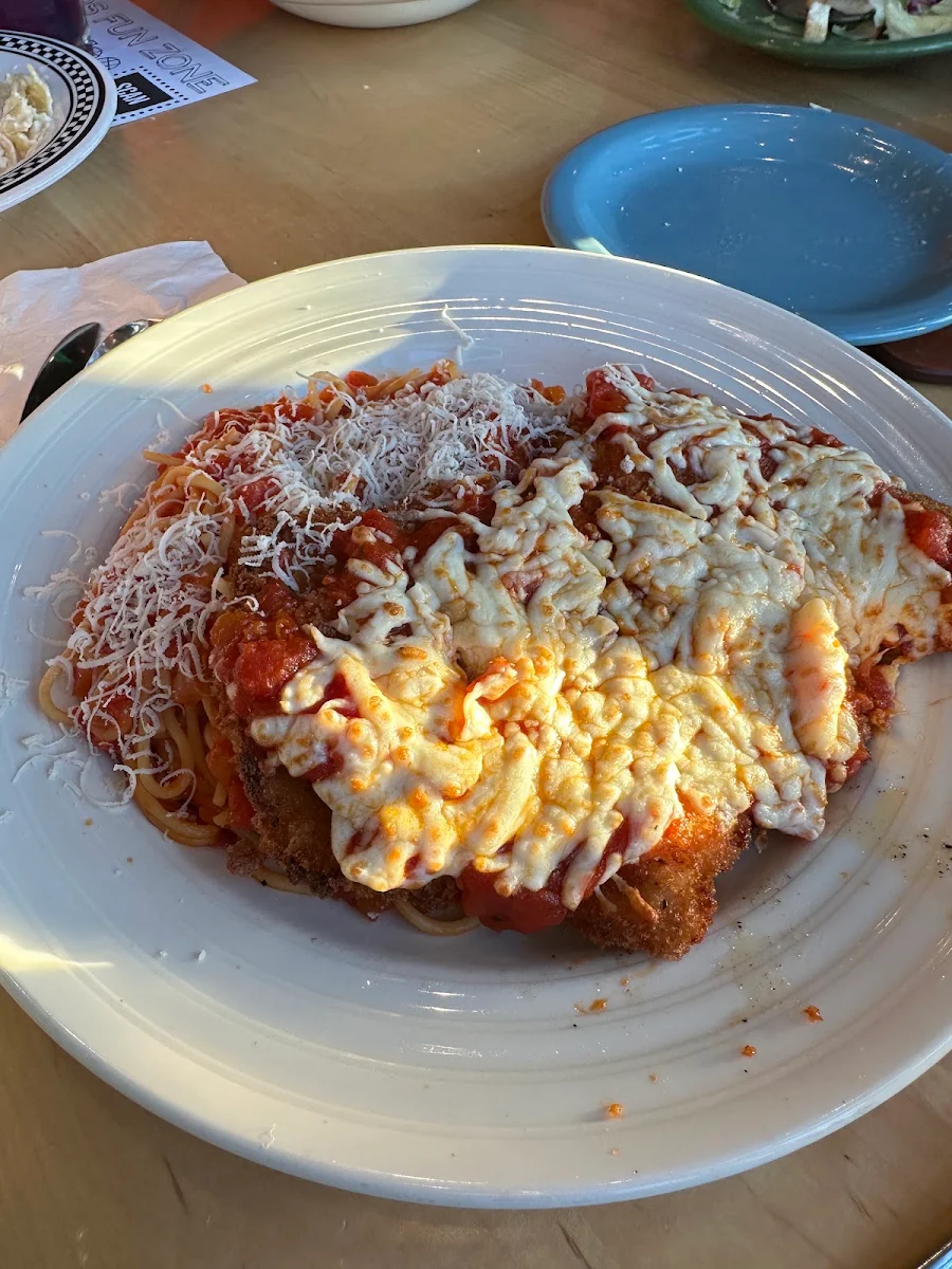 Chicken Parmigiana with Penne Pasta