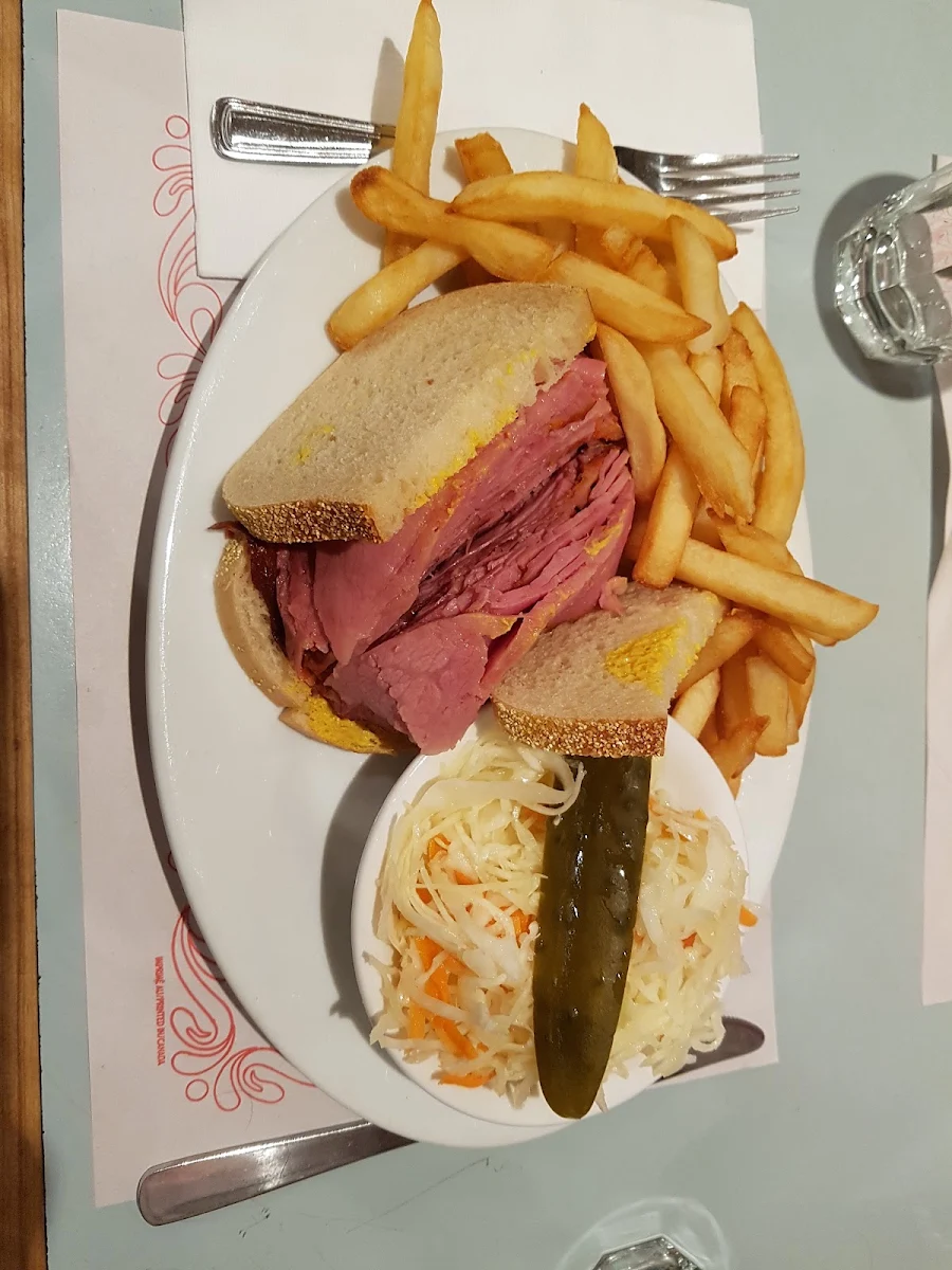 Smoked Meat Club Sandwich with Swiss Cheese