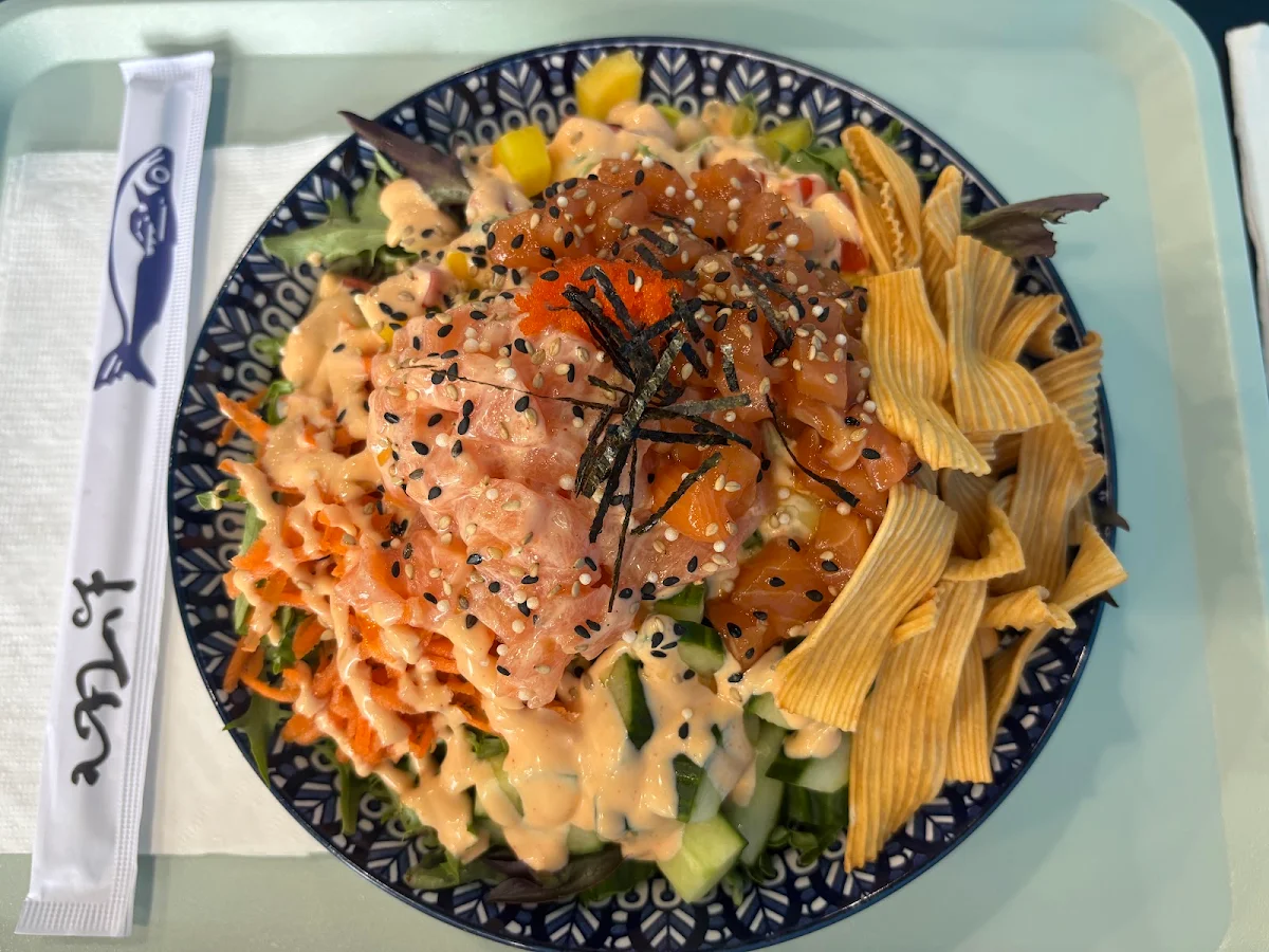 Chef Poke Saumon Épicé Patate Douce Frite