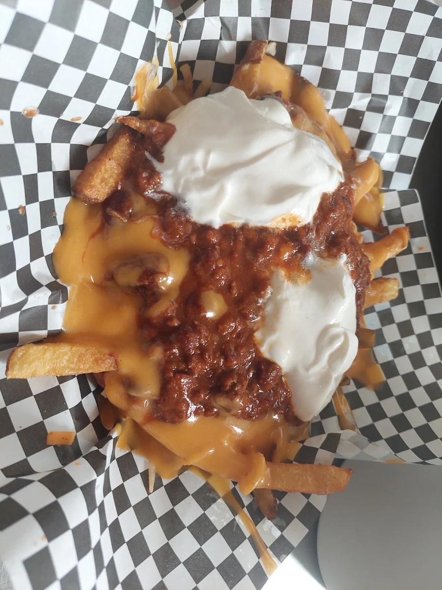 Chili Cheese Fries with Sour Cream