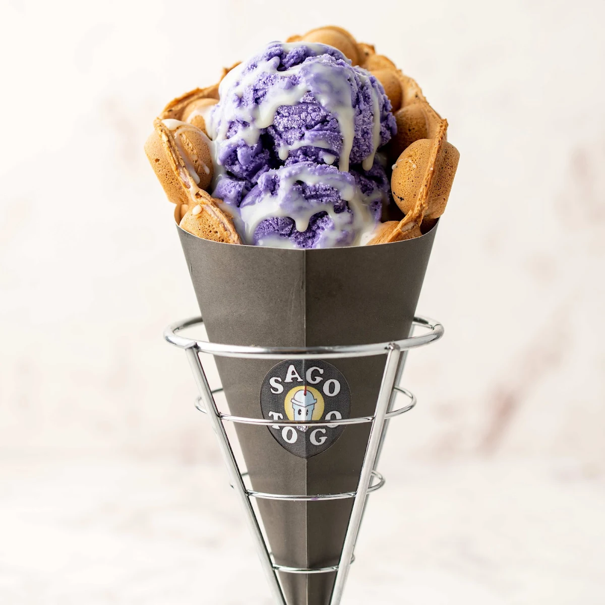 Ube Bubble Waffle