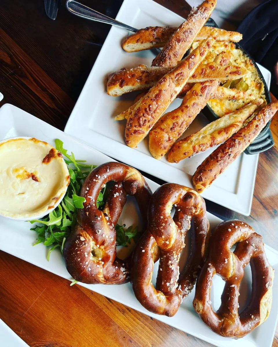Warm Pretzels and Cheeseburger Eggrolls