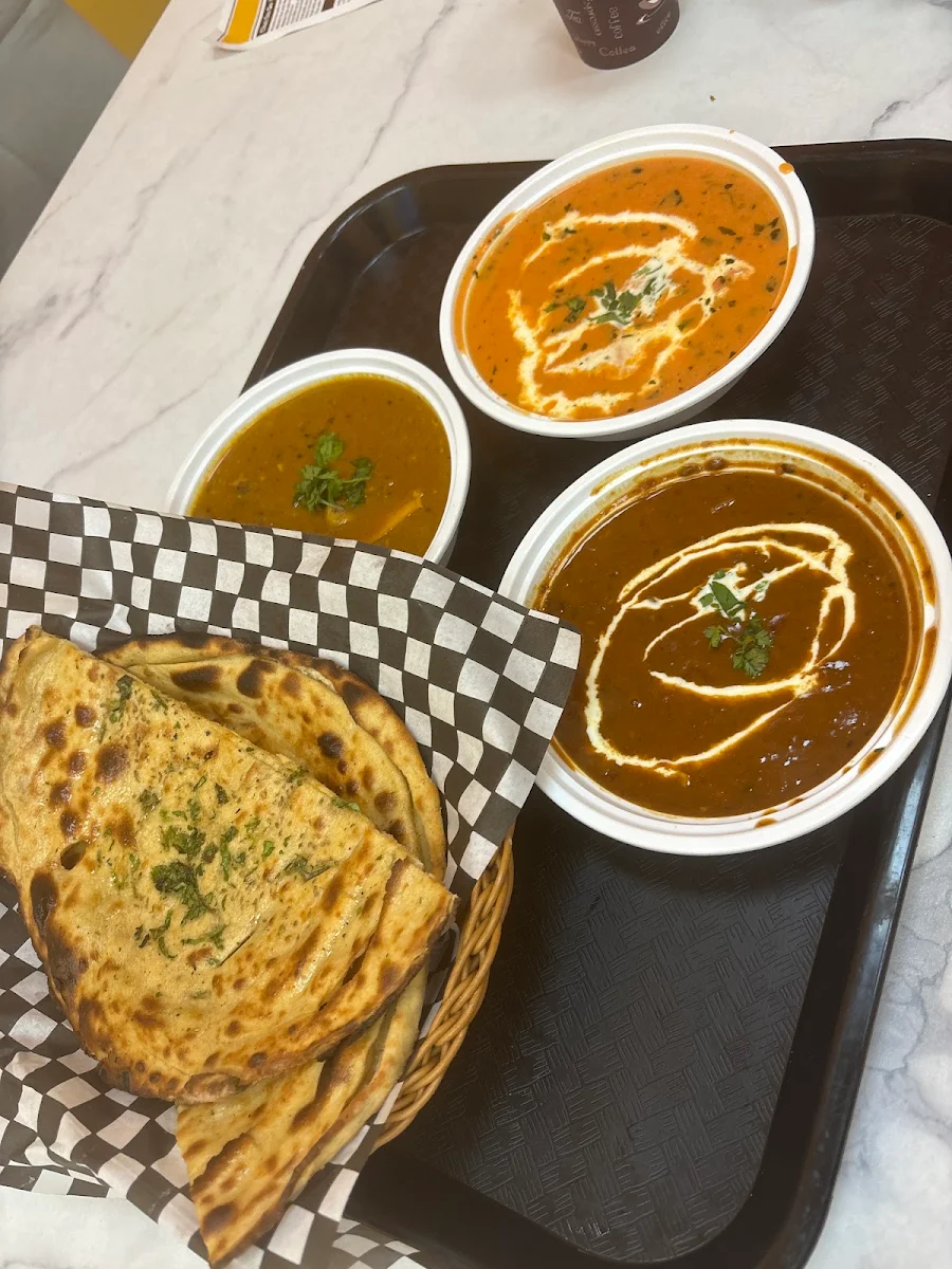 Chicken Keema Naan with Gravy