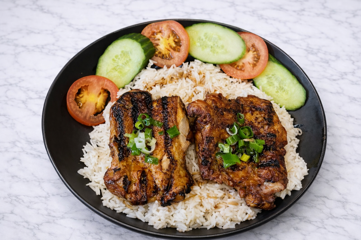 Grilled Pork Chop Rice