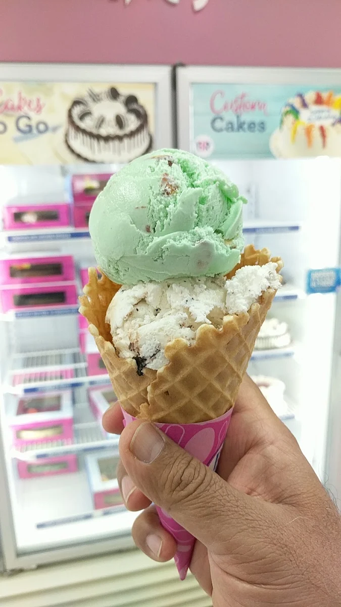 Waffle Cone with 2 Scoops of Ice Cream