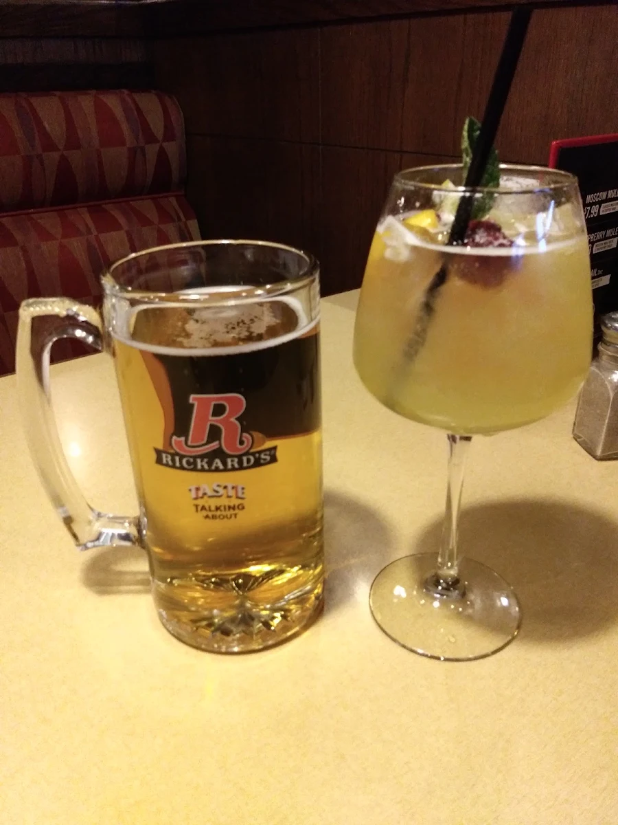 Peach Sangria and Beer
