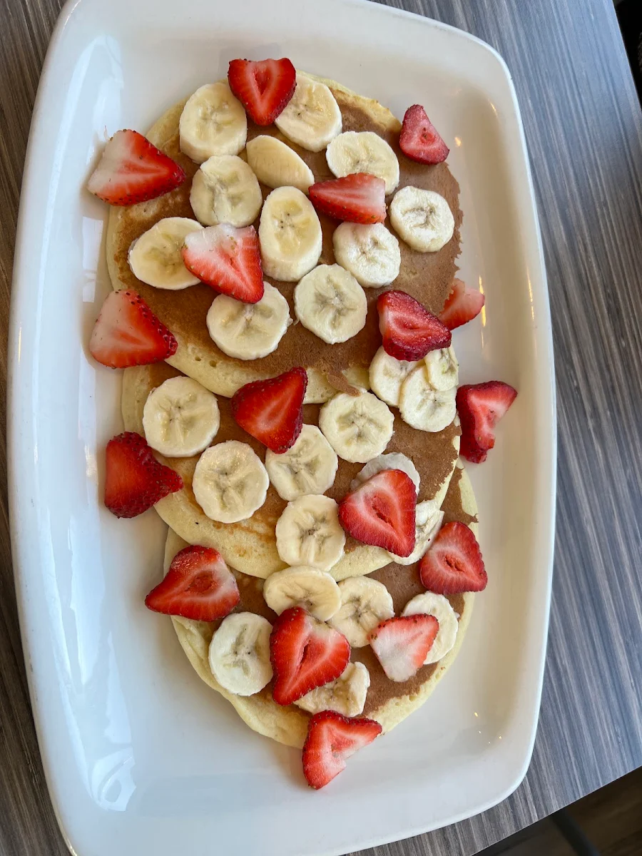 Strawberry and Banana Pancakes