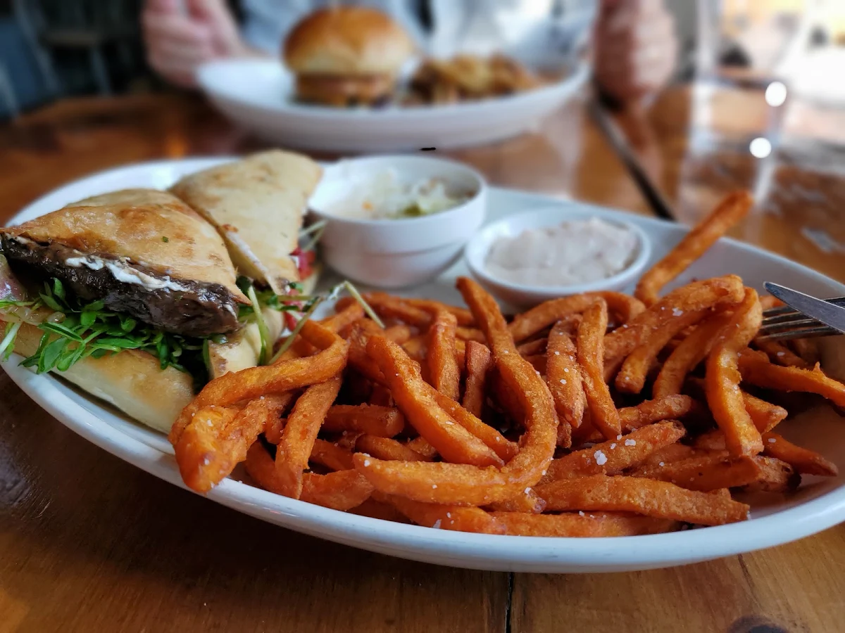 Grilled Vegetable & Goat Cheese Sandwich