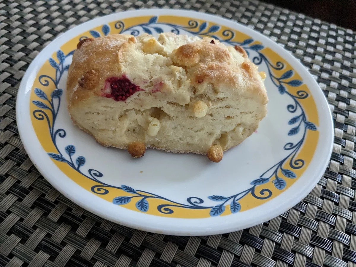 Berry White Chocolate Scones