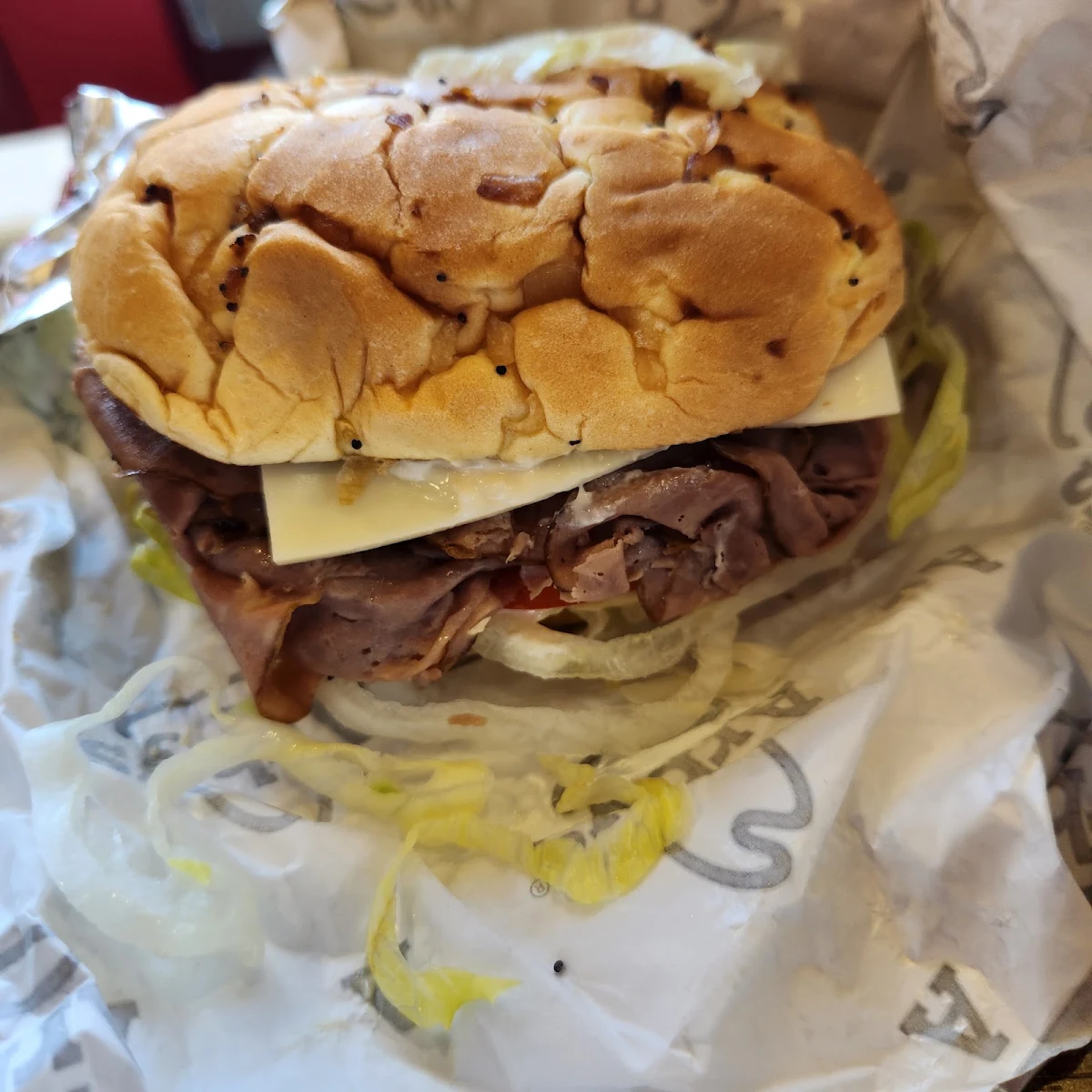 Roasted Garlic Roast Beef Sandwich