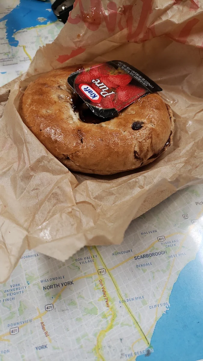 Cinnamon Raisin Bagel with Butter