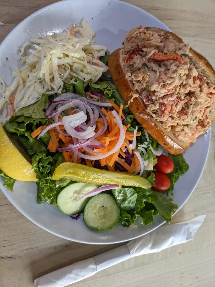 Lobster Roll with Salad