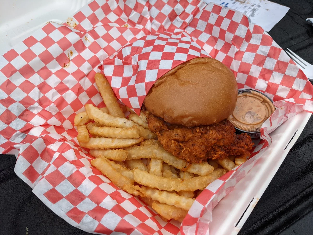 Chicken with Waffle Fries