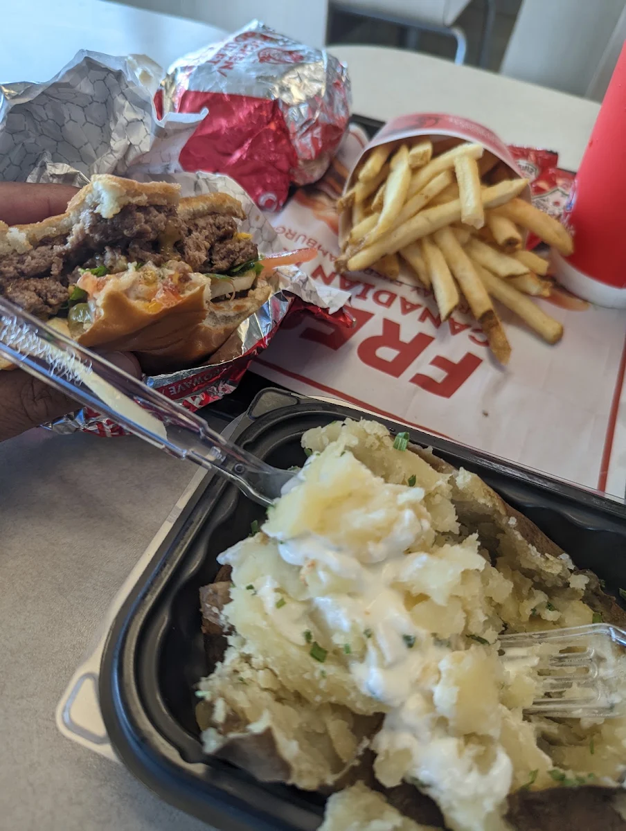 Double Cheeseburger Combo with Baked Potato