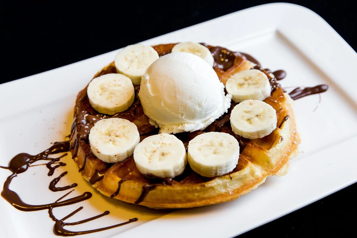 Country Girl's Banana and Nutella Waffle