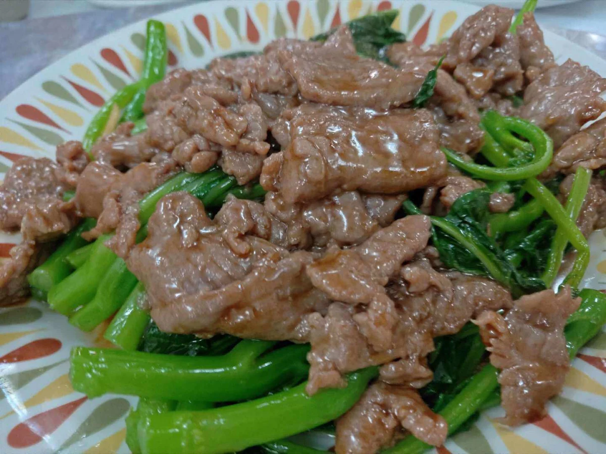 Beef with Ginger & Green Onion